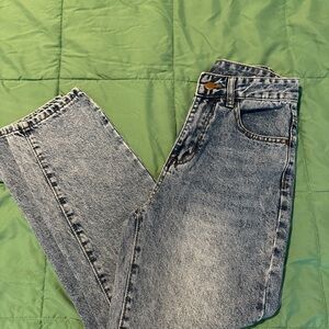 SHEIN Light Wash Straight Jeans